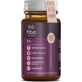 Suplemento Digestivo FRI TIBA SALUD | 30 Capsulas, Magnesio, Tamarindo Y Extractos Botanicos, Vitaminas B1, B9, Y B12, Formula Digestiva De Alta Conce
