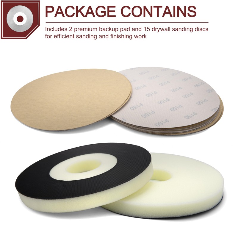 2-Piece Set of 9-inch Support Pads - Hook and Loop