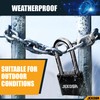 Jekosa® JKE/50 [Waterproof] Heavy Duty Combination Padlock Outdoor - [No