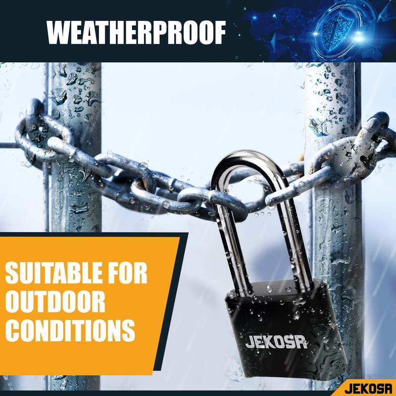 Jekosa® JKE/50 [Waterproof] Heavy Duty Combination Padlock Outdoor - [No