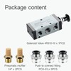 VIILOCK Pneumatic Air Hand Lever Valve, 5 Way 2 Position