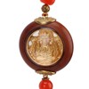 Buddha Decor Rosewood Statue Pendant Lucky Car Interior Decoration for
