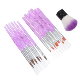 Baluue Nail Art Brush Set Dust Brush 7 UV Gel Pens 6 Crystal Pens for Nail Art DIY for Salon Home Use