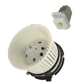 TRQ A/C AC Heater Blower Motor w/Fan Cage & Resistor Kit Compatible with Nissan Rogue Sentra