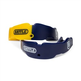 Battle Sports Science 2 Color Adult Mouthguard (2-Pack), Navy/Yellow
