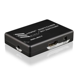 NEXiLUX NXL-03193 HDMI 1.4 Mini Auto Switcher, 3 Input/1 Output, Supporting 4K at 60Hz, HDCP 2.2, Full HD 1080P 3D Player PSVR