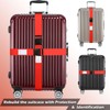 TRANVERS Luggage Straps for Suitcase Protection Heavy Duty Adjustable 2-Pack