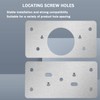 Avtytsda 14 Pcs Hinges Repair Plate, Stainless Steel Hinges Repair