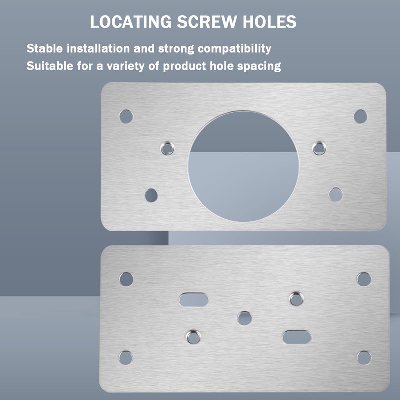 Avtytsda 14 Pcs Hinges Repair Plate, Stainless Steel Hinges Repair