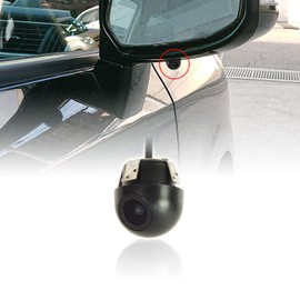 MAXWIN CAM53 Side Camera, Embedded Front Camera, Rear Camera, Ultra Compact, Mini Camera, Wide Angle 170°, Waterproof IP67 RCA, For Car Use, DC12V