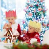 50Pcs Christmas Cracker Hats Paper Crown Hats Colorful Xmas Cracker