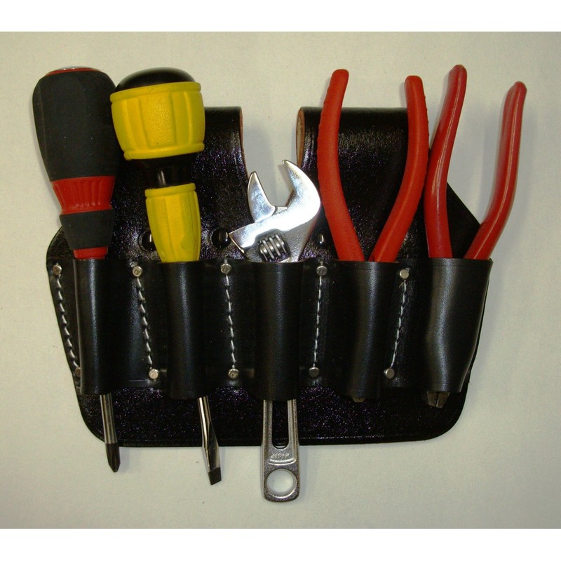 Kozuchi SP-A5 Black Floor Leather Pliers Holder for 7 Inches