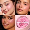 HOSAILY 3D Rose Petal Blush for Cheeks, Soft Pink Cream