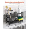 VEVOR Kitchen Sink Caddy Organizer, 2 Tier Sponge Holder for