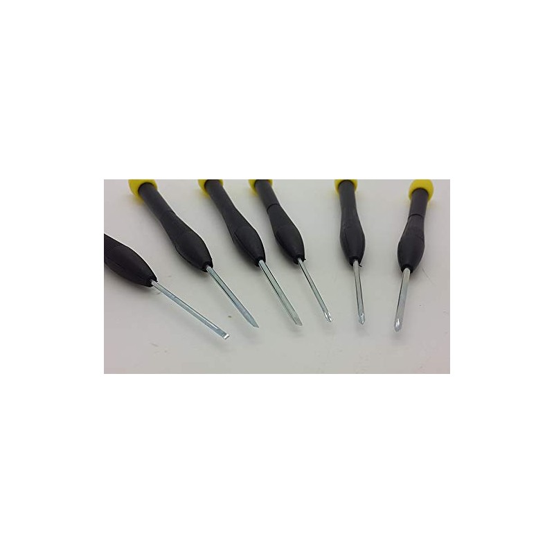 Precision SCREWDRIVER SET 6 piece Jewelers KIT 3 slotted +