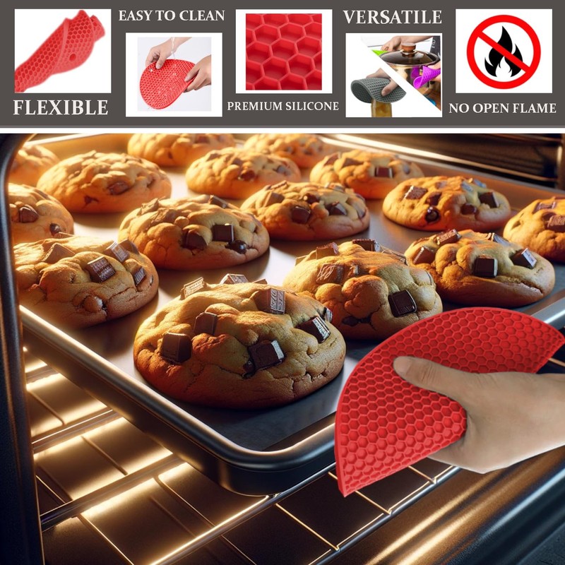 Mxmll 7 Inch Premium Heat Resistant Silicone Trivets Fot Hot