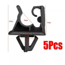 Hyundai 5 Pcs Black Hood Support Rod Clips Retainers Rivets Trim Fasteners Hyundai & Kia