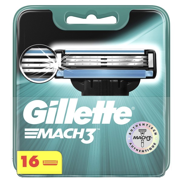 Gillette Mach3 Men's Razor Blades (Pack of 16)