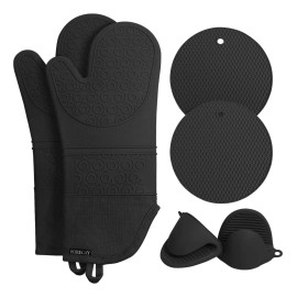 Baixi Guantes De Silicon Cocina/horno 6 Piezas Resistente Al Calor