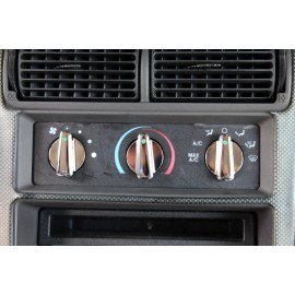 SilverHorse Racing SHR Tru-Billet A/C Knob Set Triple Chrome Plated Finish for 1994-2004 Mustang