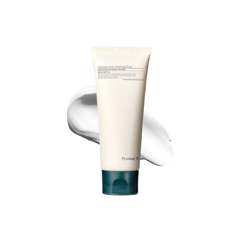 Pyunkang Yul- Espuma limpiadora calmante para el acné, limpiador facial