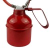 Buachois Oil Can, Manual Multi-Purpose Iron Oil Can, Red Metal