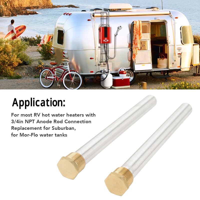 RV Water Heater Anode Rod Brass Cap 3/4in NPT Thread
