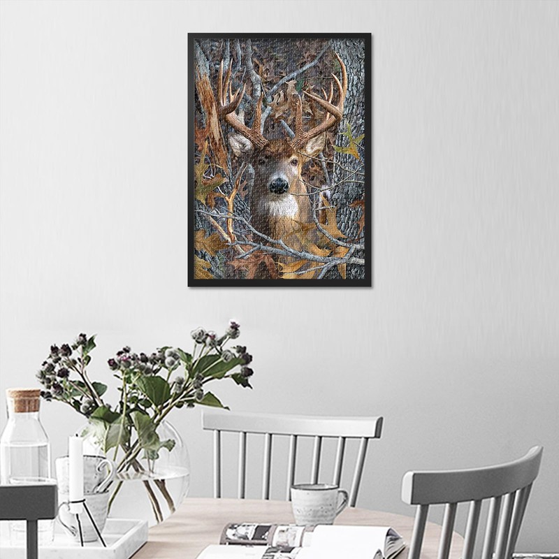 Deer Puzzles for Adults 1000 Pieces, Forest Animal Difficult Challenging