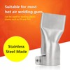 2Pcs Flat Wide Mouth Welding Nozzle, 40mm Stainless Steel Heat