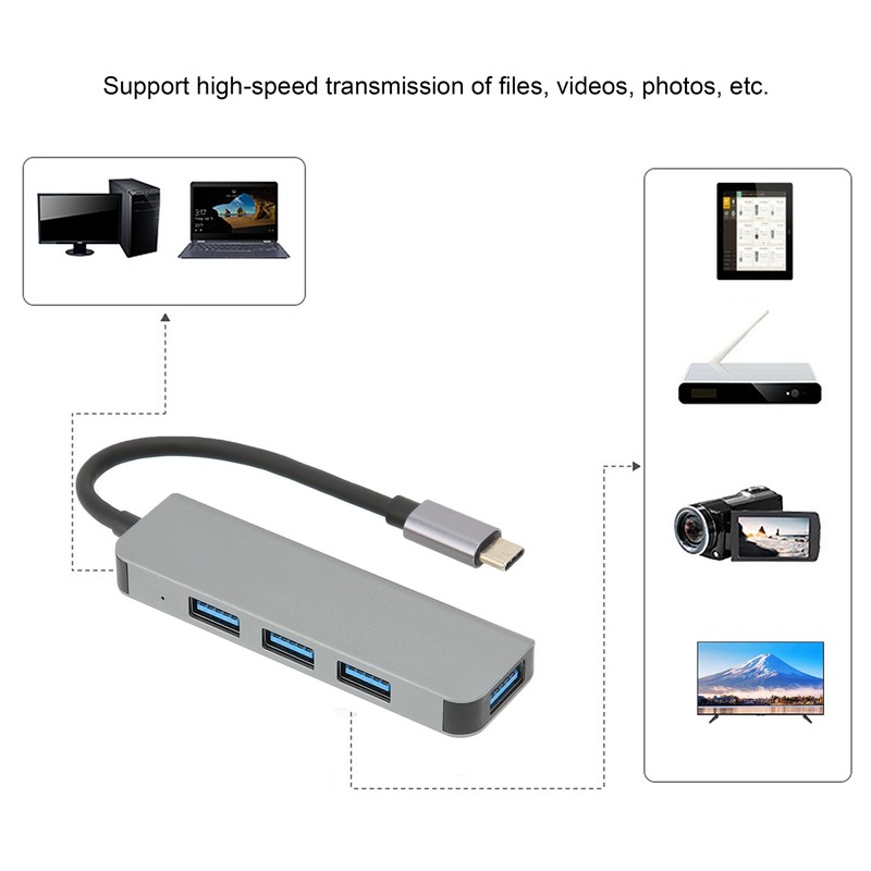 Expansion Dock 4 in 1 Multi USB Ports Adapter Converter