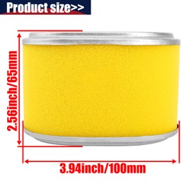 QAZAKY エアフィルタークリーナー GX100 GX110 GX120 GX140 GX160 GX200 5hp 5.5hp 6.5hp 168F 2893881 5247408 7372444 7370968 212CC 17210-ZE1-505 17210-ZE1-507 1 7210-ZE1-517 17210-ZE1-820 17210-ZE1-821