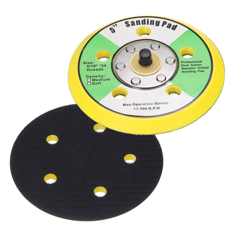 Sourcingmap 5 Inch Hook and Loop Backing Sanding Pads with