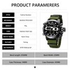 MEGALITH Digital Watch Men Military Tactical Analog Quartz Wrist Watch