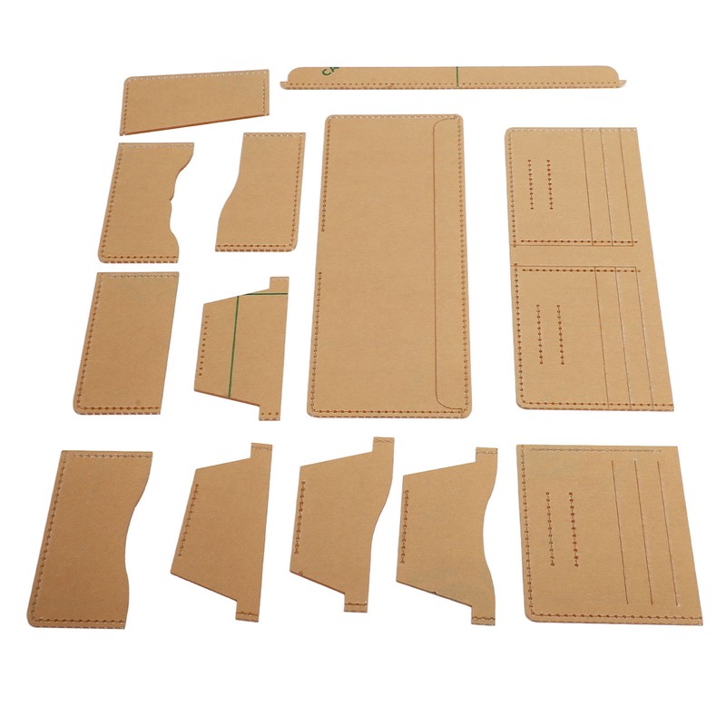 13 Pcs Leather Wallet Template Transparent Clear Acrylic Leather Template