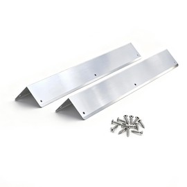 Pre-drilled Stainless Steel Wall Corner Guards 2x2x15.8 inch, Pack of 2 L Metal Wall Corner Protectors 304 Steel Corner Trim with 90° Angle Weed Whacking Protection for Outside Exterior Wall Repair