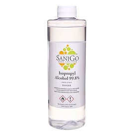 Sanigo 99% Isopropyl Alcohol for Technical Use, Unscented, 16 Fl Oz