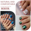 ASONRL 600 Pcs Gel X Toe Nail Tips, Extra Wide