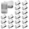 dentedeleao Metal Brackets, U Clamps, Pack of 25, Stainless Steel,