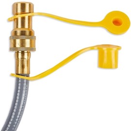 Real Flame Natural Gas Conversion Kit for Select Outdoor Fire Pits, Converting Propane Fire Pit to Natural Gas Version, Includes 10 Ft Natural Gas Quick Connect Hose and Brass Orifice.