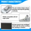 No-Flip Drywall Sander Head with Quick Release Clips and Universal