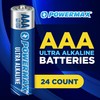 Powermax Powermax 24-Count Triple AAA Batteries, Ultra Long Lasting Alkaline