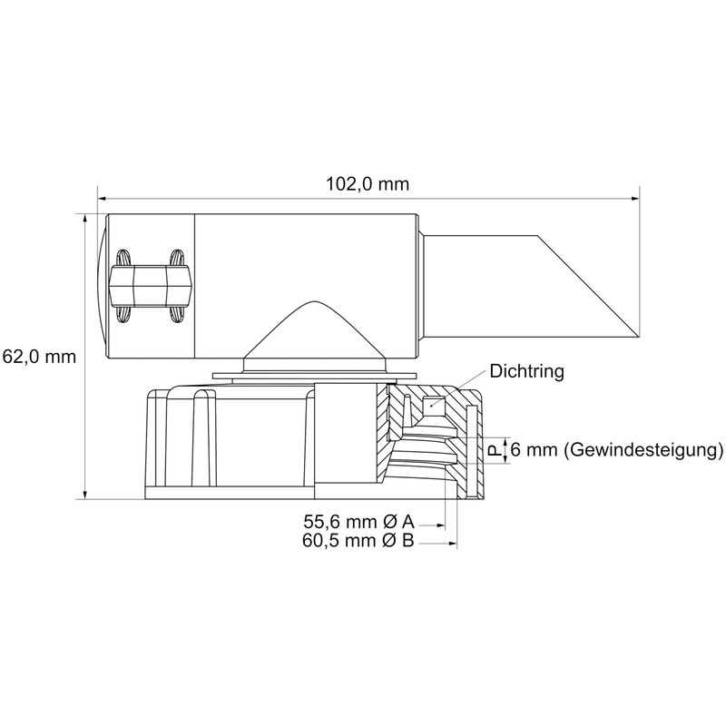ISOLATECH Sabeu Fluxx 1 Piece AH 23/61 HF Outlet Tap