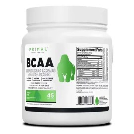 BCAA Polvo Primal Aminoácidos Deportivos 45 Serv Manzana Verde                                                                                        