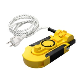 Pebaro 0274 Encaustic Paint Iron Set, Iron for Wax Painting, 7 Wax Crayons, 5 White Cards A5 and DIN A6, Yellow, 22 x 6 x 16 cm