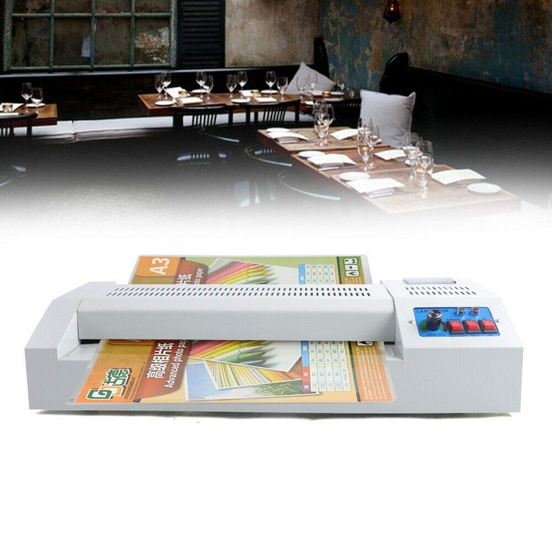 LYNICESHOP Thermal Laminator Machine, 13" Laminator Machine for A3/A4, 4