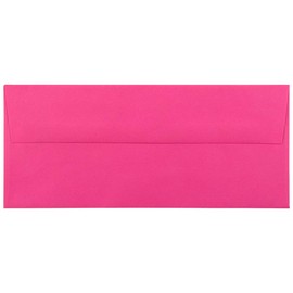 JAM – sobre de papel Brite Hue Ultra fucsia caliente rosa, 50 por Paquete, Business #10
