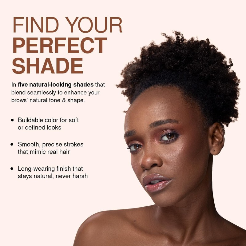 Palladio Lápiz de Cejas Taupe con Cepillo - Trazo Natural