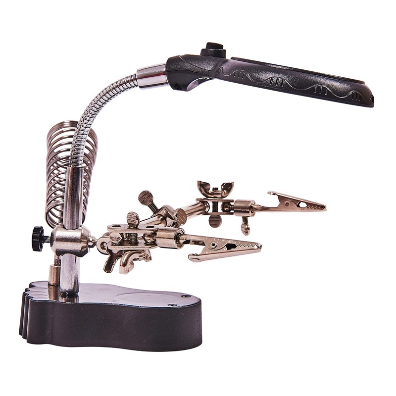 Amtech S2885 Helping hand magnifier set and soldering stand with