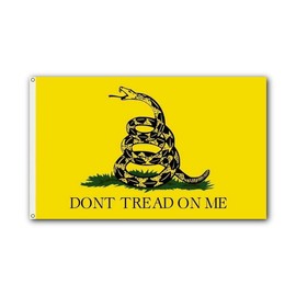 Shoe String King SSK® Gadsden Don't Tread on Me, Tea Party Outdoor Flag - Large 3' x 5', Weather-Resistant Polyester