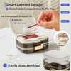 Weekly Pill Organizer 2 Times a Day,10 Compartments Portable Travel